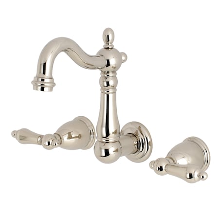 Heritage KS1226AL 8-Inch Center Wall Mount Bathroom Faucet KS1226AL